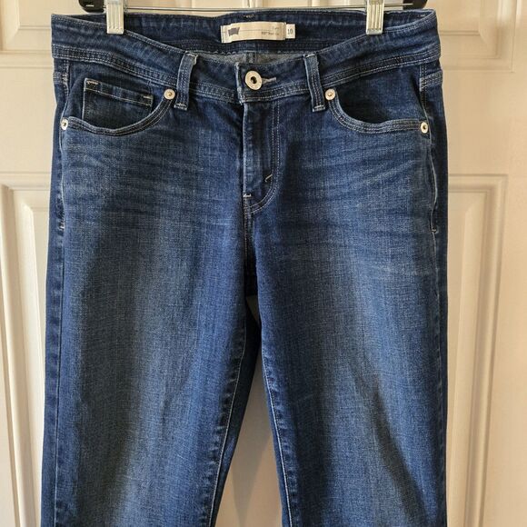 Levi's 529 Curvy Fit Bootcut Women Dark Wash Jeans Size 10 (31x31) Stretchy Y2K - Picture 3 of 7